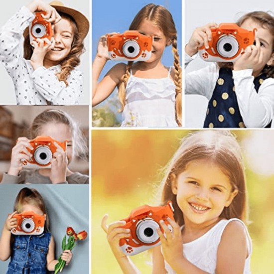 Kids Camera Hd Dual Lens Digital Children's Camera Small Selfie Camera Toys Christmas Birthday Gifts