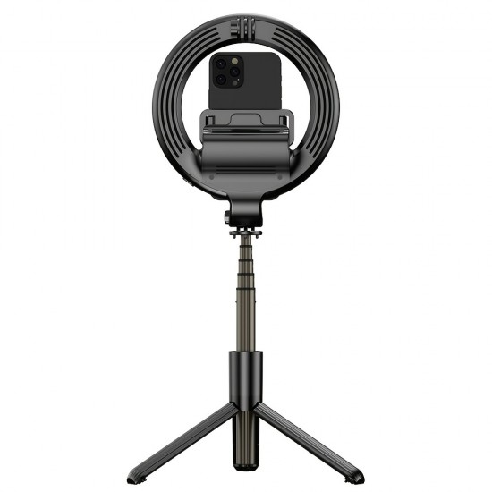 LED Selfie Ring Light With Tripod Stand & Phone Holder With Remote For IPhone/Android/Action Camera Live Streaming, Shooting, Vlogs, Compatible With