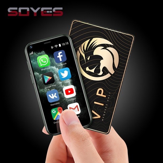 SOYES XS11 3G Network Mini Smartphone 2.5Inch WiFi GPS China Mobile 1GB RAM 8GB ROM Quad Core Android Cell Phones 3D Glass Slim Body HD Camera Dual Sim Google Play Cute Smartphone