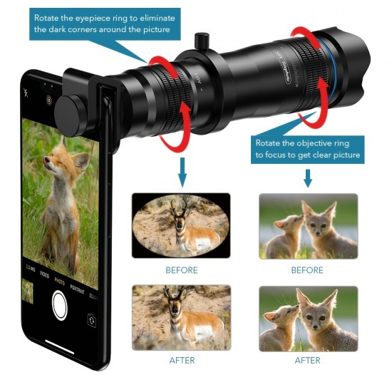 Professional HD Optic Phone Camera Lens 28X Telephoto Zoom Lens Powerful Monocular For Huawei Xiaomi IPhone