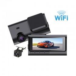 Car Recorder 1080P 3.16Inch IPS Screen Car Dashcam Camera Dual Cameras Front And Rear WIFI Feature Car DVR Support APP